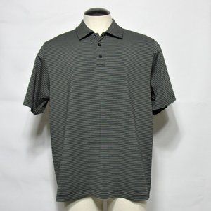 Under Armour Heat Gear Men's Black & Gold Polo Shirt Embroiderd Logo